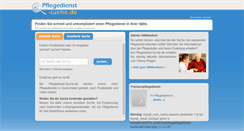 Desktop Screenshot of pflegedienst-suche.de