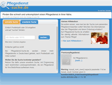 Tablet Screenshot of pflegedienst-suche.de